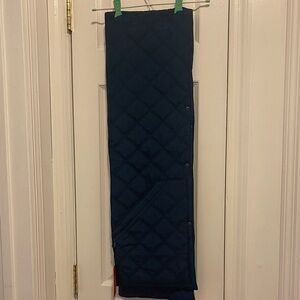 Quilted Blue puffer hug scarf